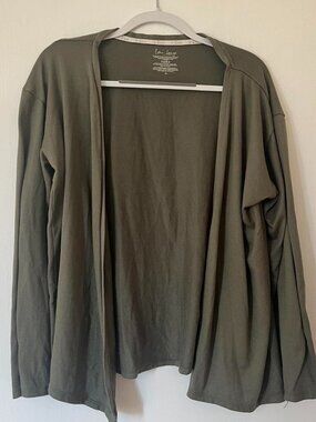 Women's Green and Khaki Cardigan